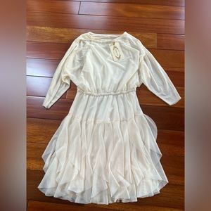 Joyfolie cream girls dress size 7 NEW WITH TAGS